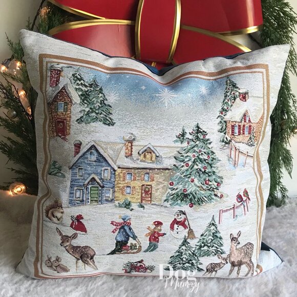 Choose 1 CALDEIRA Luxury Cross-stitch Embroidered Tapestry Pillow - Picture 4 of 12